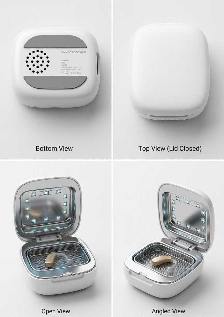 Hearing aid UV Stirization